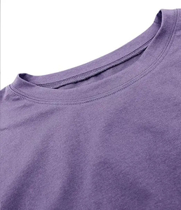 T-shirt court unisexe en coton doux coupe ample style streetwear, impression de logo personnalisée, vente en gros - Product Image 4