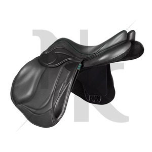 Silla de montar inglesa de doma clásica de cuero genuino de alta calidad con estructura de madera, cómoda, productos de carreras de caballos ingleses de la India - Product Image 4