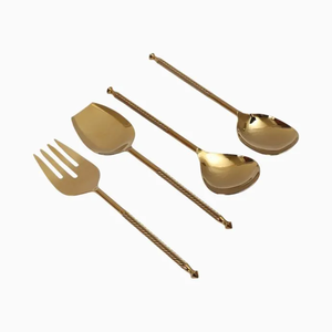 Ensemble de saladiers en laiton avec poignée en forme de sapin de Noël, finition polie miroir, design unique - Product Image 6