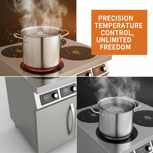 Bếp từ thương mại NewModern ProfessionalKitchenSmart 4 bếp đứng, bếp điện không dùng gas - Product Image 3