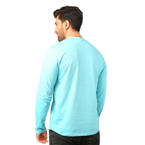 T-shirt pour homme à col en V, 100% coton, manches courtes, couleur personnalisée, logo personnalisé, solide, anti-rides, séchage rapide, écologique, respirant - Product Image 3