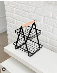 3 Tier Luxury Metal Fruit <b>Basket</b> for Kitchen Countertop Storage Organizer Dining Table Centerpiece Modern Home Decor - Product Image 3