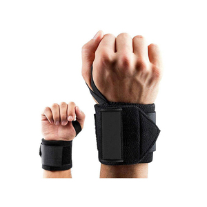 Sangles de poignet ajustables et antidérapantes pour l'entraînement physique, la musculation et le powerlifting, personnalisables, en polyester, pour hommes - Product Image 3