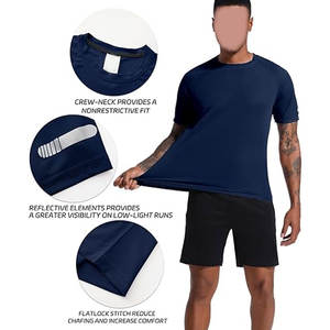 Camisetas de Secado Rápido de Alto Rendimiento para Hombre, Paquete de 1, 3 o 5, Camisetas Deportivas Transpirables de Manga Corta, Ropa Deportiva Ligera - Product Image 4