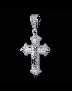 Lab Grown Diamond <b>Crucifix</b> Cross Pendant Iced Out Jesus Cross Necklace Religious Hip Hop Luxury Unisex Jewelry Gift Accessory - Product Image 3