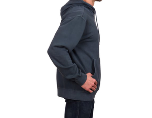 Sweat-shirt à capuche pour homme, couleur unie, coton, molleton français, décontracté, pour l'automne, lourd, 300 g/m², tricoté, pull à capuche - Product Image 2