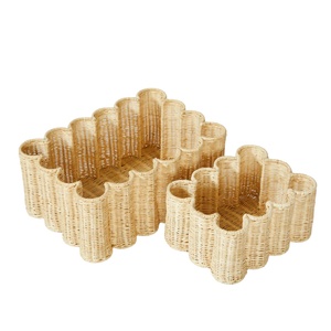 Must-have Handicraft Item Elegant Rattan <b>Storage</b> Basket Shoe Organization <b>Storage</b> Box jiahao Wicker Laundry Baskets Easter Gifts - Product Image 1