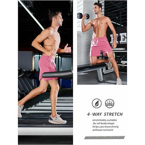 Pantalones Cortos Deportivos de Tela Ecológica para Hombre, Secado Rápido, Ligeros, Transpirables, Elásticos, Reciclados - Product Image 5