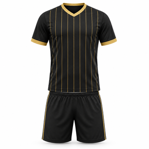 Custom Football Team Uniform ODM Soccer Jersey and Shorts with Private <b>Label</b> Team Logo <b>Names</b> Numbers and Colours for Bulk Orders - Product Image 1