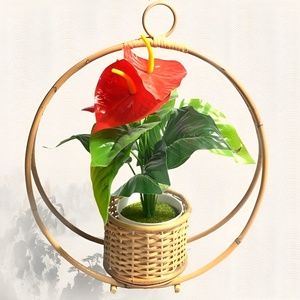 Panier suspendu en rotin au meilleur prix, décorations pour jardins et maisons, pots à fleurs de qualité supérieure - Product Image 1