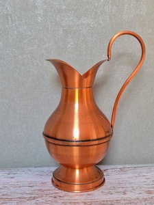 Carafe en cuivre de qualité alimentaire, carafe en cuivre pour hôtels, carafe en cuivre pour restaurants, carafe en cuivre pour cafés, carafe en cuivre pour cuisine domestique - Product Image 1
