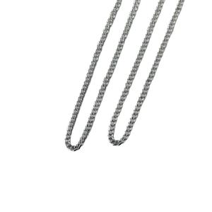 925 plata esterlina chapado en oro blanco estilo rapero de Hip Hop Moissanite trenzado personalizado 16-24 pulgadas cadena Unisex precio al por mayor - Product Image 1