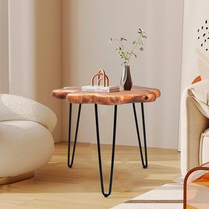 Live Edge Side <b>Table</b>, Wood <b>Small</b> End <b>Table</b> with Waterproof, Rustic Accent <b>Table</b> Unique for Living Room, Bedroom, Home, Freeform - Product Image 1