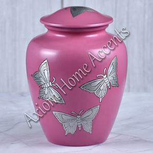 La urna de cremación de aluminio hecha a mano moderna con Ilustraciones únicas honra a tus seres queridos con elegancia por Axiom Home Accents - Product Image 2