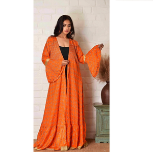 Kimonos de seda para mujer, cómodos, estilo bohemio, estampados, ropa de estar por casa, vestido cruzado acampanado para fiestas en la playa y la piscina - Product Image 5