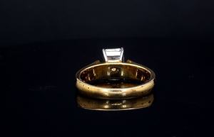 Custom 14K Solid Gold <b>Men</b>’s Lab Grown Diamond Wedding <b>Ring</b> IGI Certified Trendy Radiant Cut 3.00gm High Polish Band - Product Image 3