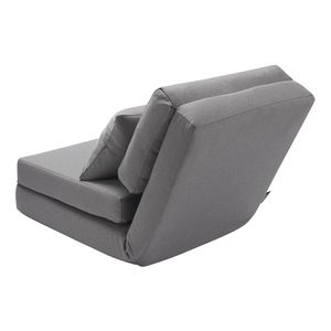 Convertible Flip Chair 5 Position Adjustment Floor Lazy <b>Sofa</b> <b>Foldable</b> Upholstered Couch <b>Bed</b> Adjustable Backrest Office Chair - Product Image 1