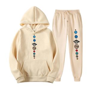 Nouvelle tendance Ensemble de jogging deux pièces imprimé en pur coton de qualité supérieure pour femmes - Product Image 6