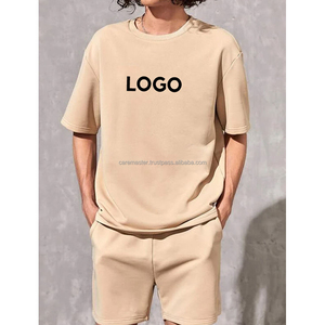 2023 femmes solide blanc été survêtement ensemble tricoté 100% coton à manches courtes tenue de sport décontractée - Product Image 6