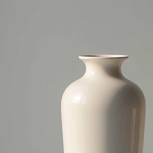 Interior Favorite Minimalist White Floor <b>Vase</b> 62cm <b>Ceramic</b> Decorative <b>vase</b> for Living Room Home Decoration - Product Image 2