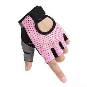 Nouveau Style hommes femmes demi-doigt antidérapant Anti demi-doigt élastique choc Fitness cyclisme respirant bas prix gants à vendre - Product Image 5