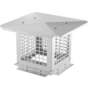 Pratico Cappello per Camino in Acciaio Inox 304 da 9 x 9 Pollici, Facile Installazione, Copertura per Caminetto per Ville, Resistente alla Caduta - Product Image 1