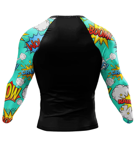 Custom Top Quality Designs Rash Guard Whole Sales Cheap High Quality BJJ and MMA Rash Guard Jiu Jitsu Rash Guard - Product Image 3