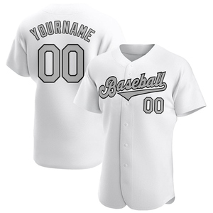 Wholesale Best Selling OMMIZ INDUSTRY Custom Black <b>Silver</b>-White Authentic Drift Fashion Baseball Jersey - Product Image 4