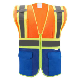 Vêtements de travail industriels, gilet de sécurité réfléchissant imperméable, tissu léger, classe 2 ANSI, pour le contrôle du trafic, les travailleurs des chantiers - Product Image 1