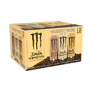 Bebida Energética de Café con Leche Java Cafe Latte, Lata de 444 ml, Bebida de Café con Leche Suave Java Cafe Latte de Monster, Fusión de Café con Leche - Product Image 1