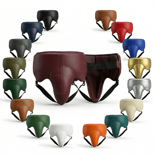 Multi Purpose Cowhide Leather Protective Groin Guard Cup for Men & Boys Sports Martial Arts MMA Boxing Cricket Safety Groin Pads - Product Image 1