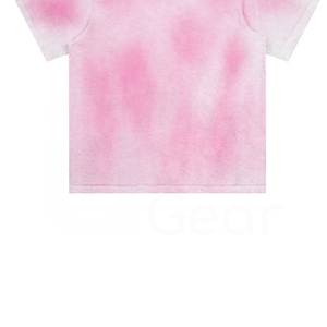Camiseta de Punto Tie-Dye para Hombre, Casual, de Manga Corta, Cuello Redondo, con Diseño Azul y Negro - Product Image 5