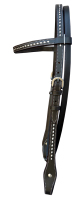 Headstall Berkualitas Tinggi Model Barat, Pelapis Kepala Lembut, Kenyamanan Ekstra, Dapat Dikustomisasi, Headstall Berkualitas Tinggi Model Barat, Kulit Asli Terjalin 92
