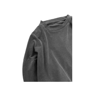 <b>Men</b> Oversized <b>Long</b> Sleeve <b>T</b>-<b>Shirt</b> O-Neck Solid Color Casual Jersey Cotton Fit - Product Image 6