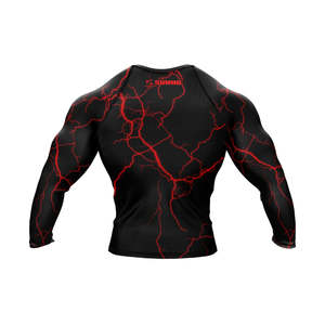 <b>Long</b> <b>Sleeve</b> Custom Compression Jiu Jitsu Kimono Full Printing MMA BJJ Rash Guards for Boxing Rash Guard Fight Wear Shirt - Product Image 2