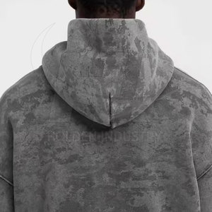Sweat à capuche décontracté moderne délavé à l'acide, confort quotidien, qualité durable, vente en gros - Product Image 6