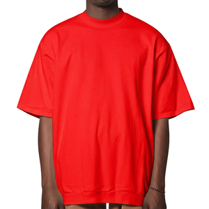 Camiseta de Manga Corta para Hombre, Talla Grande, Color Sólido, Cuello Redondo, Informal, Tejida, 100% Algodón, Corte Regular - Product Image 6