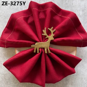 Anneaux de serviette en métal faits à la main de qualité supérieure, style américain, décoratifs et luxueux, fabriqués par Zahid Exports en Inde - Product Image 4