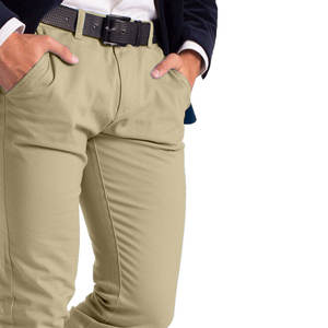 Pantalones de Vestir de Pana para Hombre, Cintura Media, Pierna Recta, Estilo Casual de Negocios, Corte Ajustado, Transpirables, Verano, Servicio Personalizado OEM, Venta al Por Mayor - Product Image 6