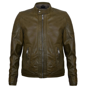 Genuine Leather Cow Skin Winter <b>Jacket</b> Customized Color Front Back Logo Windproof Breathable Quick Dry Unisex High Quality - Product Image 4