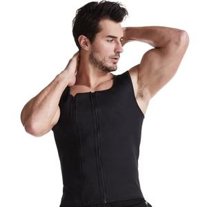 Chaleco de poliéster con doble cremallera para hombre, traje de fitness - Product Image 5