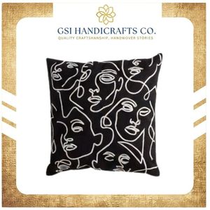 Housses de coussin décoratives géométriques tissées style vintage moderne, 100 % coton écologique, pour salon, chambre et maison - Product Image 2