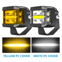 Neue wasserdichte atv utv Stoßstange Halo Combo Beam Flut Hilfs fahrzeug Arbeit Nebel Fahr punkt Bernstein Auto LED Pod Off Road Lichter