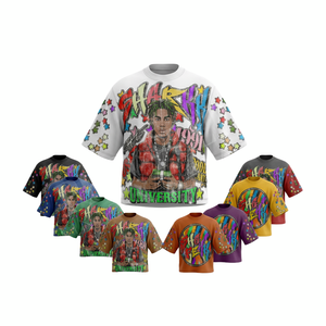 Camiseta de Hombre de Alta Calidad, 100% Algodón, Diseño de Logotipo Personalizado Vintage, Corte Holgado, Transpirable, Estilo Casual de Verano, Oversize, Hip Hop - Product Image 1