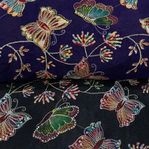 Premium position print with embroidery fabric is a modern textile designed for stylish fashion and <b>garment</b> collections This fabr - Product Image 1
