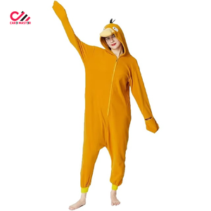 Combinaison de nuit en polaire pour femme CARE MASTER, à capuche, manches longues, couleur unie, fermeture éclair intégrale sur le devant, vêtement décontracté pour l'automne - Product Image 4