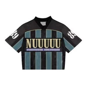 Maillots de football professionnels personnalisés en maille respirante pour hommes, 100 % coton, couleur unie, vert, vente en gros pour fabricants sportifs - Product Image 2