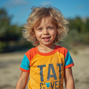 เสื้อยืดแขนสั้นเด็ก ผ้าฝ้ายนุ่ม สวมใส่สบาย เหมาะสำหรับเด็ก พร้อมบริการรับผลิตแบบ OEM ODM - Product Image 5