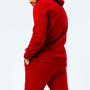 Nuevo Diseño Conjunto Deportivo con Capucha para Hombre, 100% Algodón, Grueso, Informal, Color Sólido, Cierre con Cordón, Proveedor de Marca Privada - Product Image 2