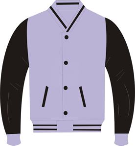 Chaqueta Universitaria de Béisbol para Hombre, 100% Poliéster, Chaqueta Bomber Ligera de Satén con un Solo Botón - Product Image 1